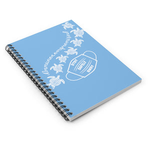 Turtles Spiral Notebook- Sky Blue