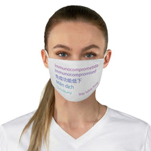 Load image into Gallery viewer, Women&#39;s Colorful Languages Face Mask
