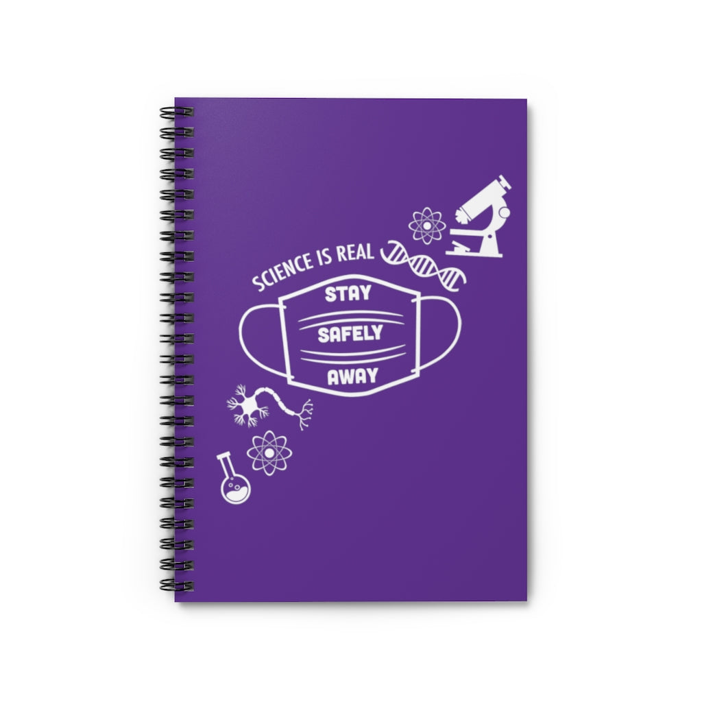 Science is Real Spiral Notebook - Purple