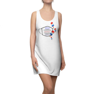 Women's Coverup Racerback Dress- USA & Ice-cream