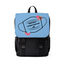 Load image into Gallery viewer, Backpack with Laptop Sleeve- Immunocompromised AF
