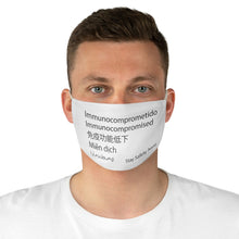 Load image into Gallery viewer, Men&#39;s Languages Fabric Face Mask
