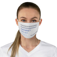Load image into Gallery viewer, Women&#39;s Blue Languages Face Mask
