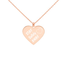 Load image into Gallery viewer, Engraved Silver Heart Necklace
