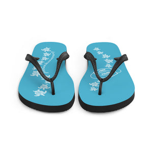 Turquoise Blue Flip-Flops