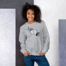 Load image into Gallery viewer, Peace, Love, &amp; Music Sweatshirt
