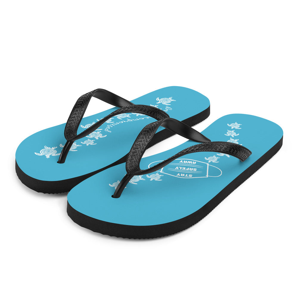 Turquoise Blue Flip-Flops