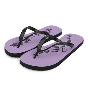 Heather Purple Flip-Flops