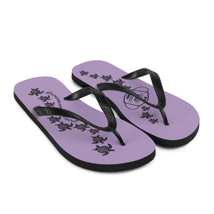 Heather Purple Flip-Flops