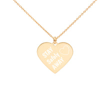 Load image into Gallery viewer, Engraved Silver Heart Necklace
