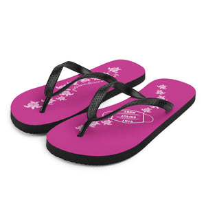 Magenta Pink Flip-Flops