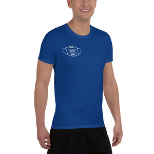 Men's Premium Athletic T-shirt- Burnt Blue